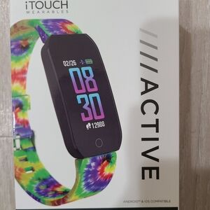 iTouch Active Smartwatch with Colorful Tie-Dye Band